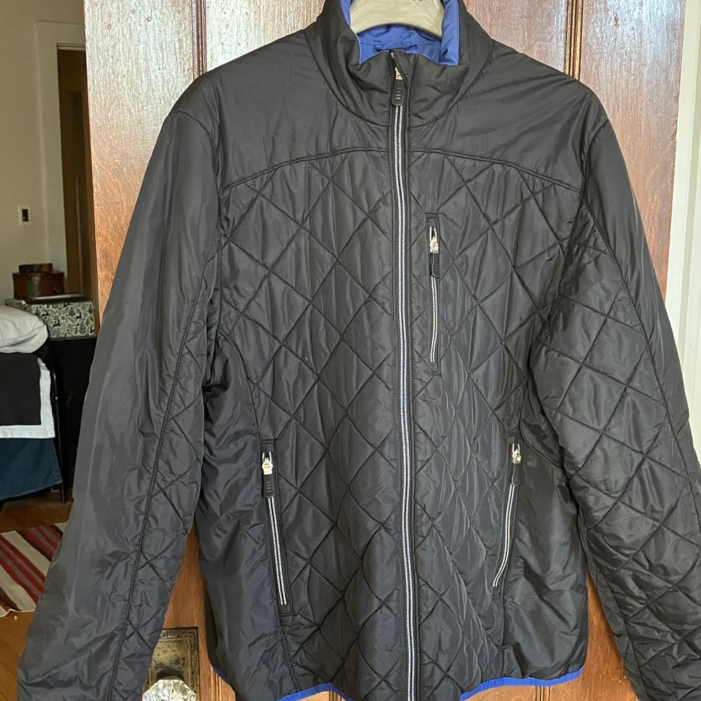 Lands' End Black Quilted Womans Puffer Jacket